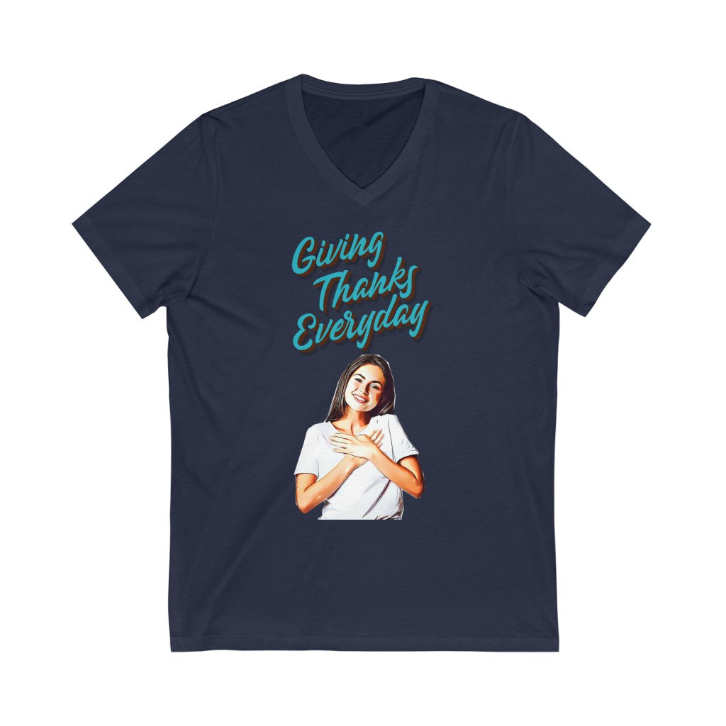 Giving Thanks V-Neck Tee