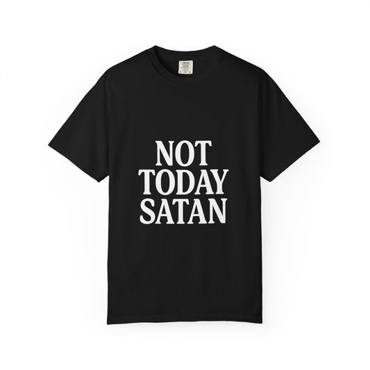 Not Today Satan Black ++ T-Shirt