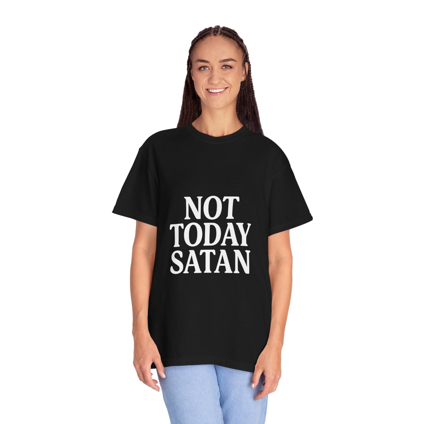 Not Today Satan Black ++ T-Shirt