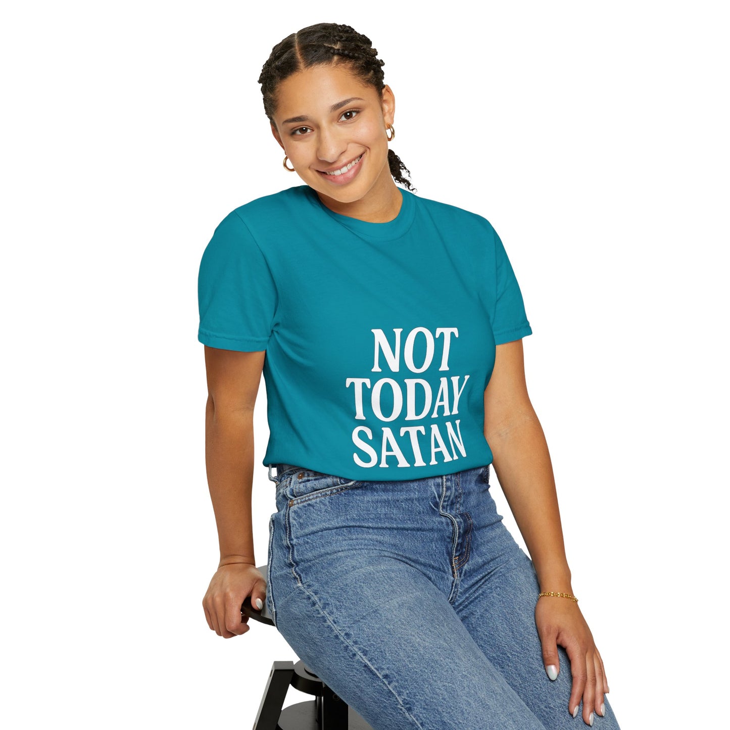 Not Today Satan Black ++ T-Shirt