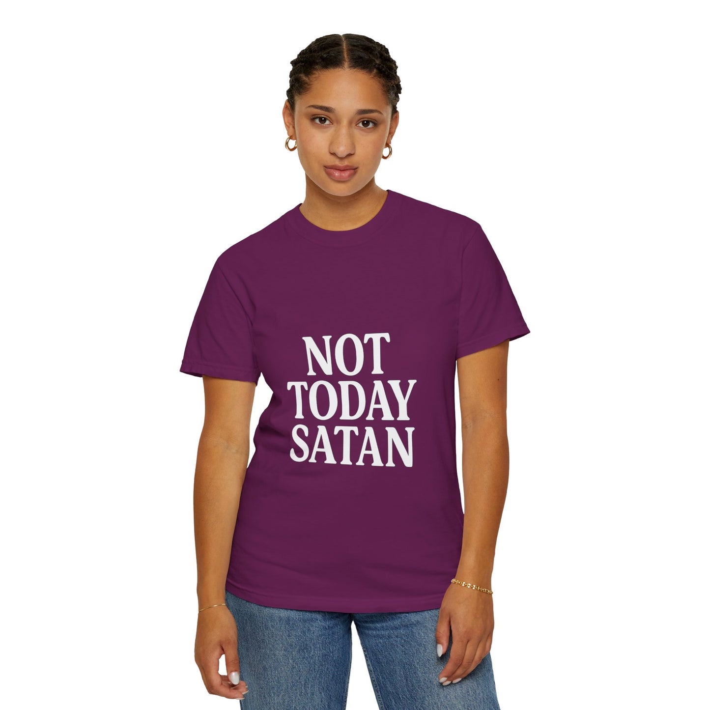 Not Today Satan Black ++ T-Shirt