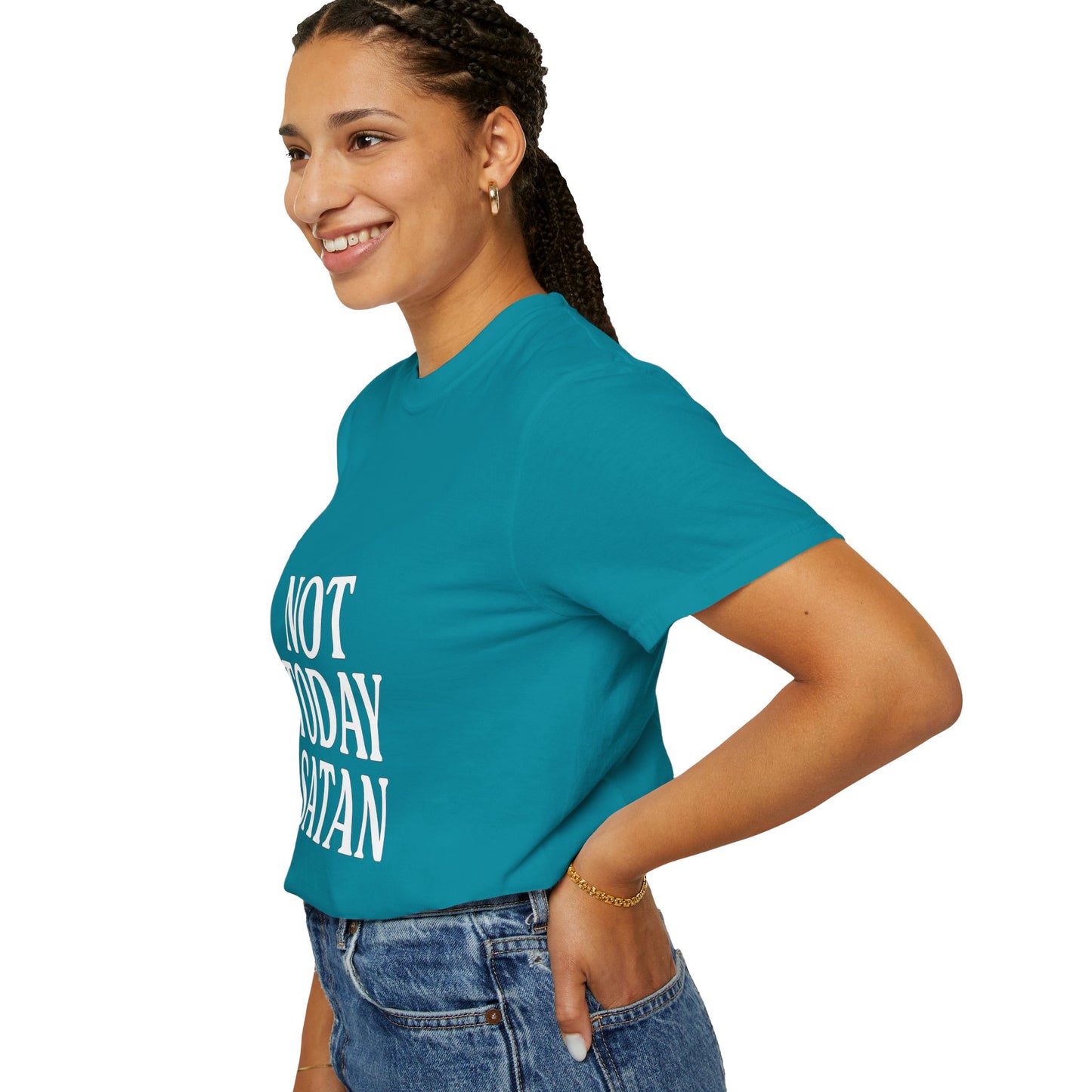 Not Today Satan Black ++ T-Shirt