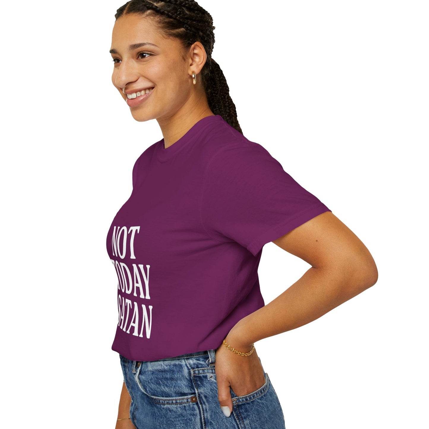 Not Today Satan Black ++ T-Shirt