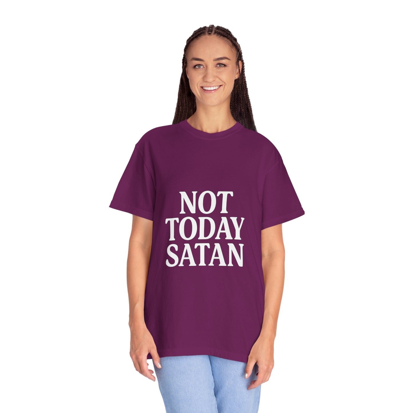 Not Today Satan Black ++ T-Shirt