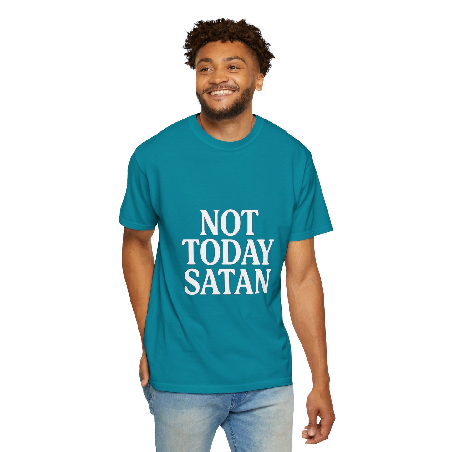 Not Today Satan Black ++ T-Shirt