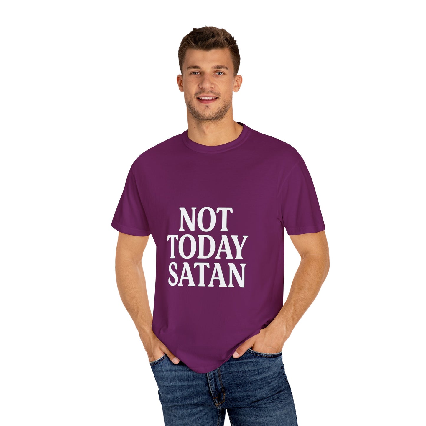 Not Today Satan Black ++ T-Shirt