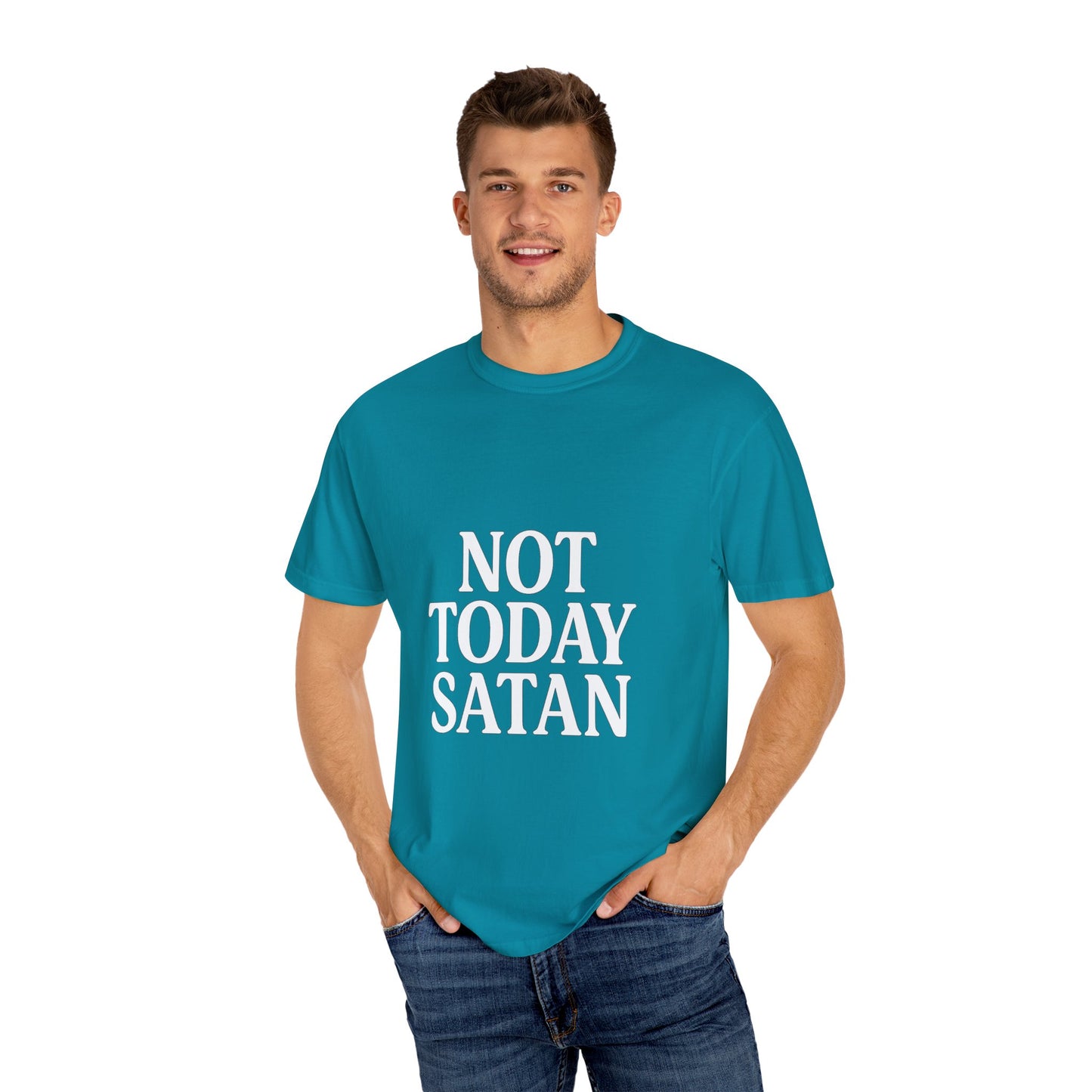 Not Today Satan Black ++ T-Shirt