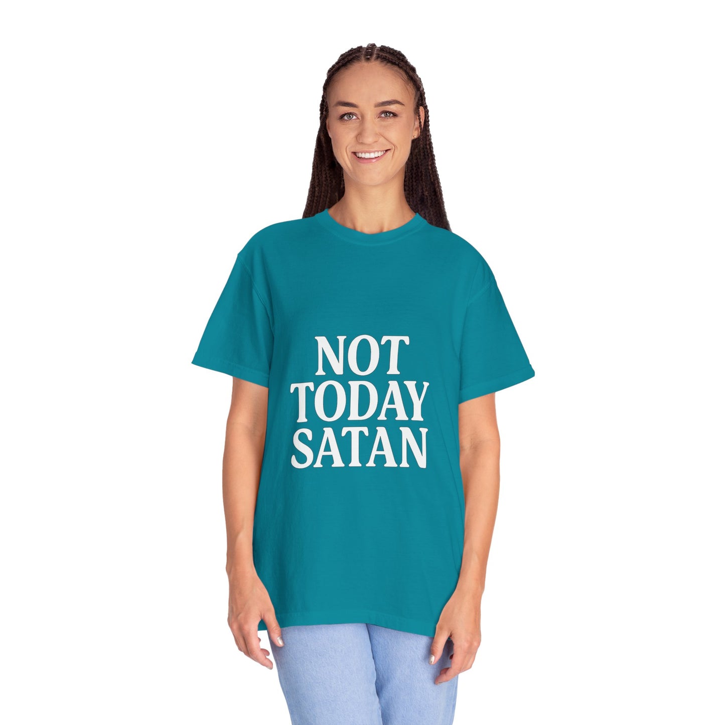 Not Today Satan Black ++ T-Shirt