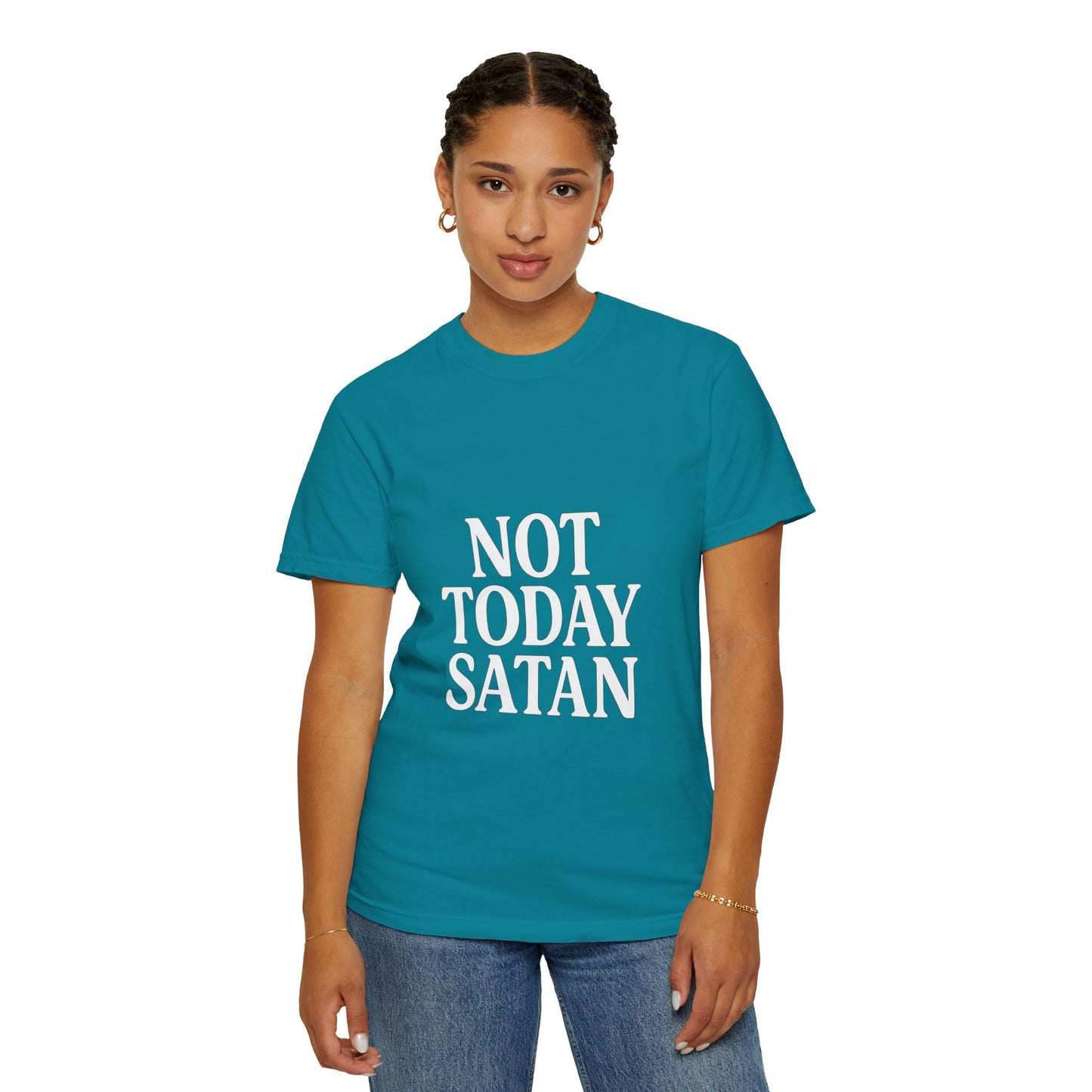 Not Today Satan Black ++ T-Shirt